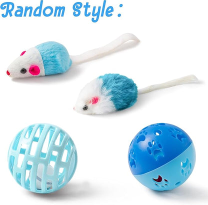 MALLMALL6 Cat Toy Set Interactive Cat Toys 11Pcs Pack - Image 7