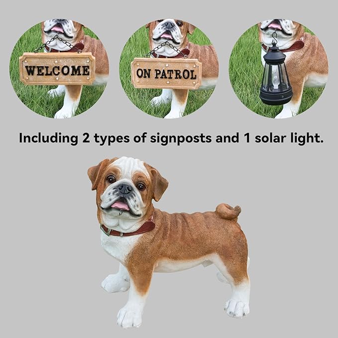 Pug Dog Garden Statue - Image 3