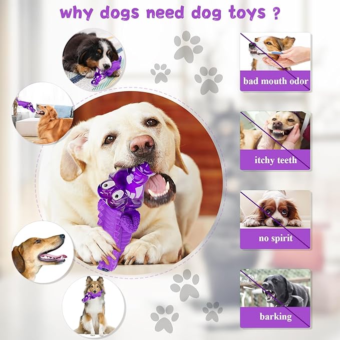 Fuufome Dog Chew Toys for Aggressive Chewers, Indestructible Tough Interactive - Image 4
