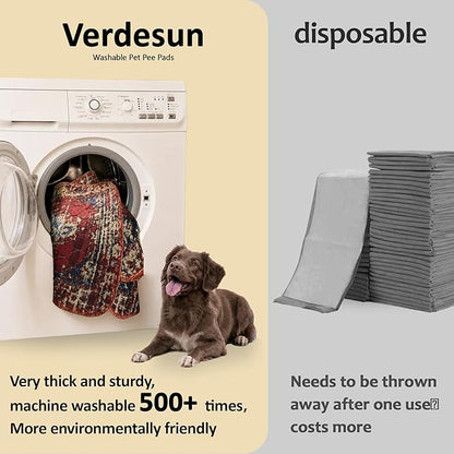 Washable Pee Pads for Dogs, Reusable Puppy Potty Training Pads, Ultra-Absorbent - Image 3