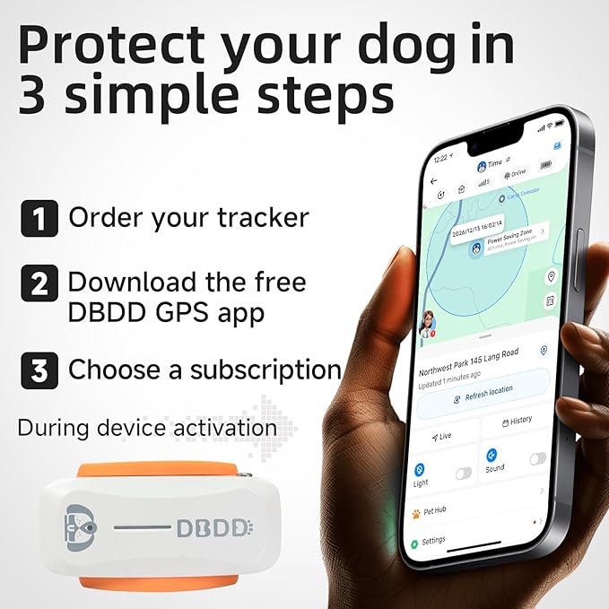 DBDD Dog GPS Tracker, AI Tracker Collar - Image 8