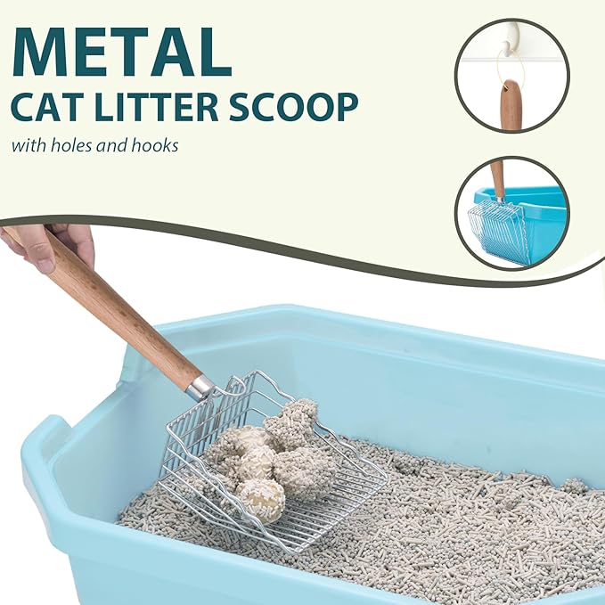 Cat Litter Scoop, Kitty Metal Scooper - Image 2