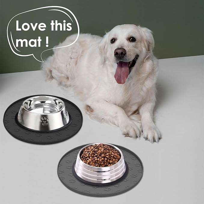 Pet Feeding Mats for Food and Water, Waterproof Anti-Slip Placemats for Dog Cat - Image 7