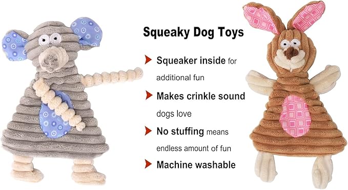 Comtim No Stuffing Dog Toys - Image 4