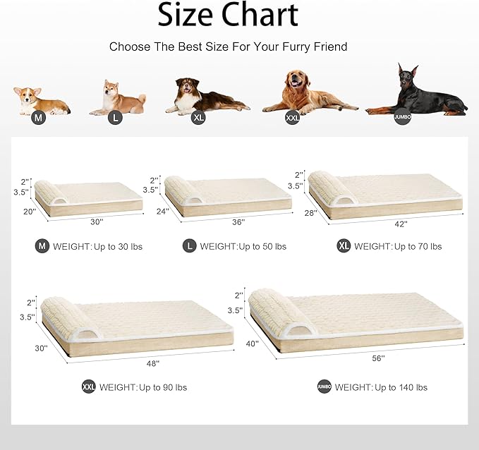 Orthopedic Dog Bed Medium Size Dog - Image 7