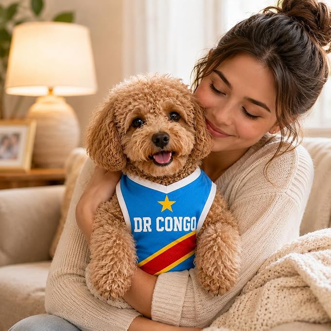 V-DECORPARKS Dog Jersey Custom Name Number, Pets Soccer Jersey - Image 2