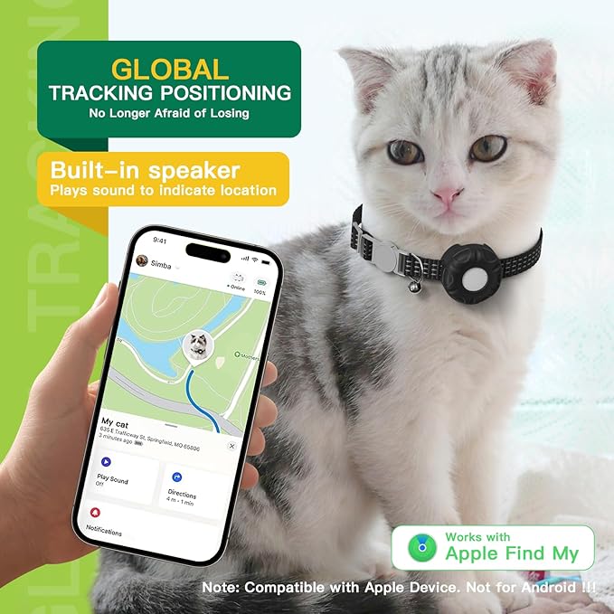 GPS Tracker for Cats, Mini GPS Cat Tracker, Smart Pet Activity Tracker - Image 3