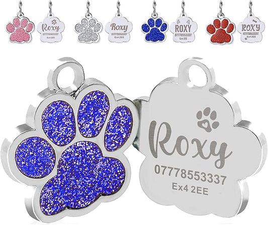 EDSG Cat Dog Tags Personalized for Pets, Dog Name Tags Cat Name ID Tag by EDSG