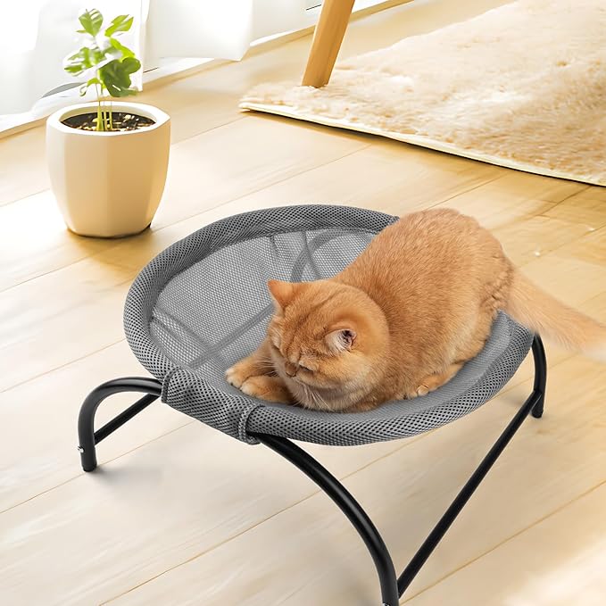 LIFLIX Raised Cat Hammock Bed, Free Standing Cat Cot - Image 6