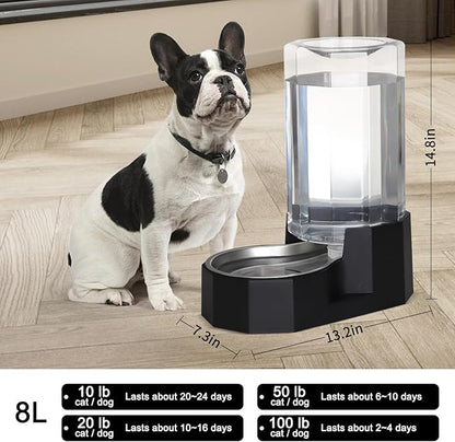 Sfozstra Black 8L Gravity Dog Water Dispenser - Image 3