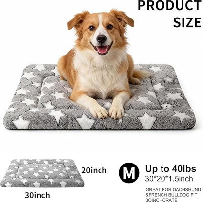 Dog Crate Mat, 4 Piece Reversible Pet Bed, Machine Washable, Small Dogs & Cats - Image 2