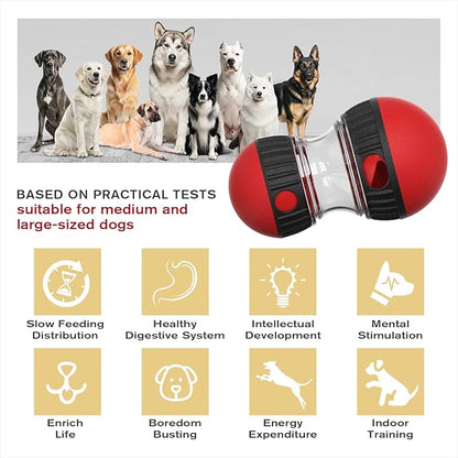 BSISUERM Dog Food Dispensing Puzzle Toy Adjustable Treat Dispenser Slow Feeder - Image 2