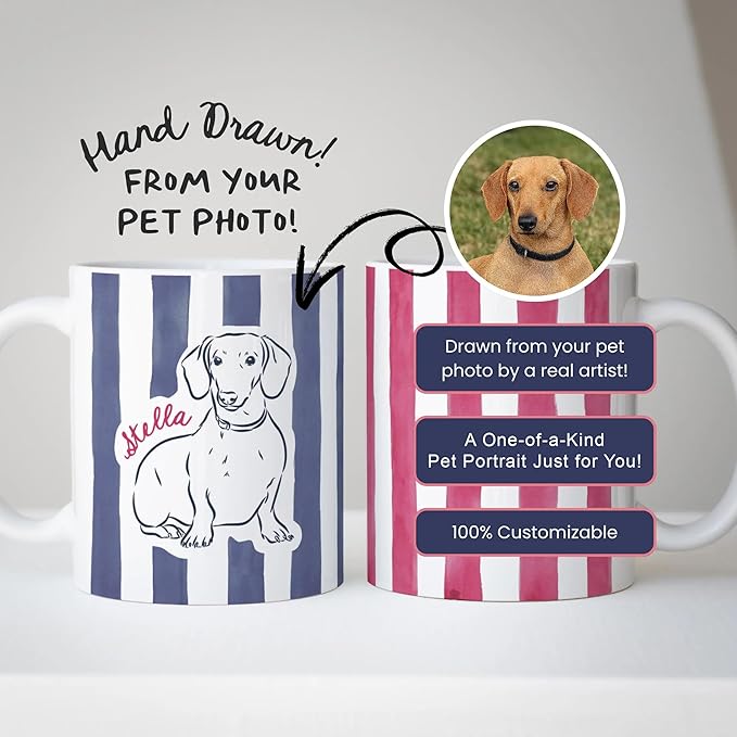 Personalized Pet Line Art Mug – Custom Coffee Cup - Image 2