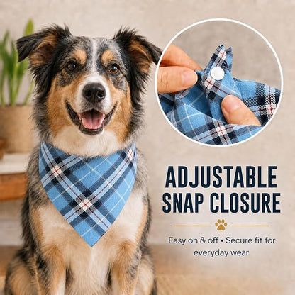 Classic Plaid Dog Bandana - Image 3