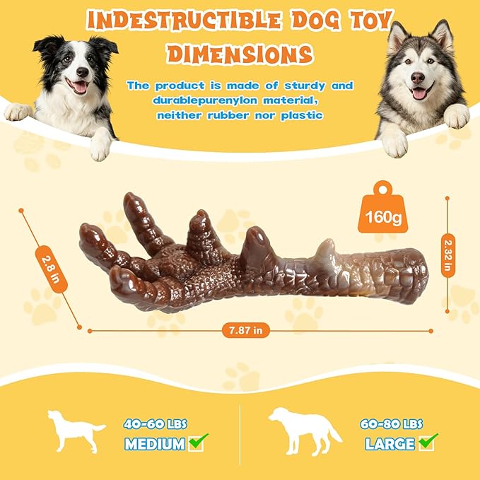 WOWBALA Dog Toys for Aggressive Chewers, 2 Pack Indestructible Dog Toy for - Image 4