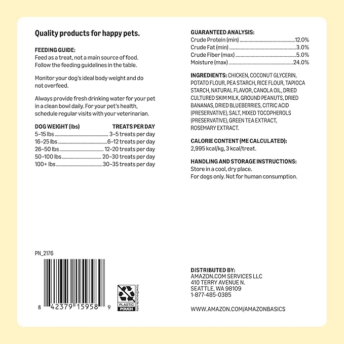 Amazon Basics Peanut Butter & Banana Flavor Training Treats - Image 7
