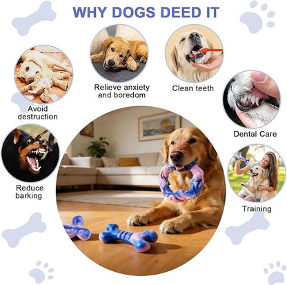 Rensh 3-Pack Tough Dog Chew Toys - Image 5