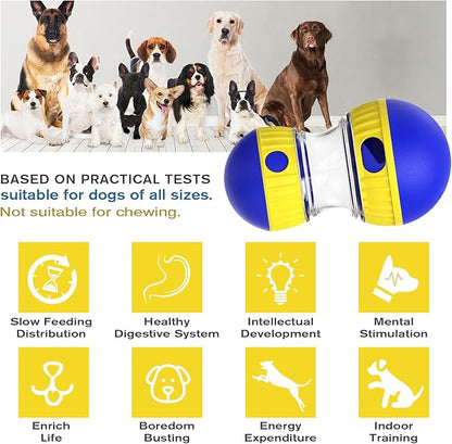 BSISUERM Dog Treat Dispensing Puzzle Toy Adjustable Food Dispenser Slow Feeder - Image 2