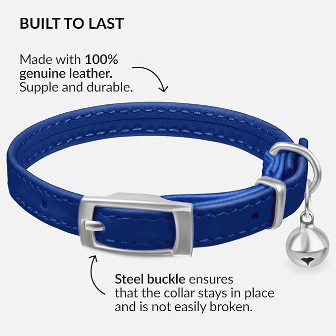 CollarDirect Leather Cat Collar - Image 2