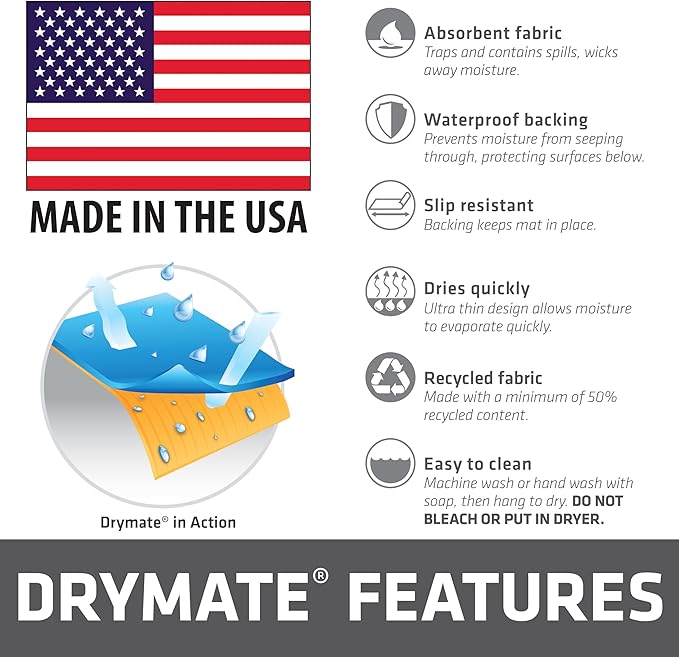 Drymate Pet Bowl Placemat, Dog & Cat Food Feeding Mat - Image 6