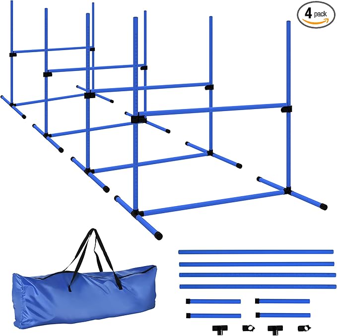 PawHut 4 Piece Dog Agility Training Equipment by PawHut