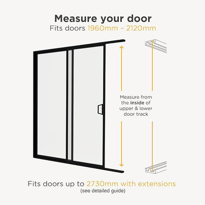 Hakuna Pets Cream Glass Patio Pet Door - Image 4