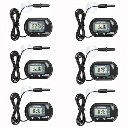 AQUANEAT Aquarium Thermometer, Fish Tank Thermometer, Digital Temperature Test by Aquaneat