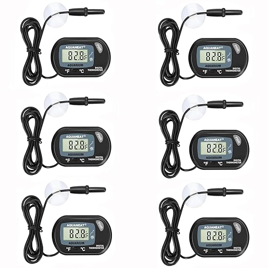 AQUANEAT Aquarium Thermometer, Fish Tank Thermometer, Digital Temperature Test by Aquaneat