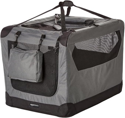 Amazon Basics Folding Portable Soft Pet Dog Crate Carrier Kennel by AmazonBasics