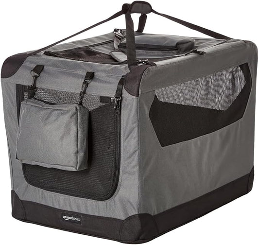Amazon Basics Folding Portable Soft Pet Dog Crate Carrier Kennel by AmazonBasics
