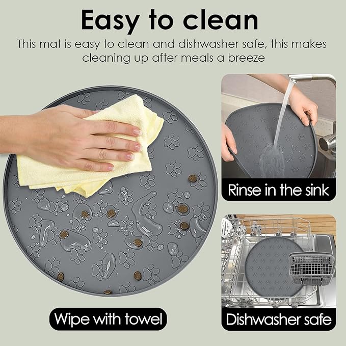 Pet Feeding Mats for Food and Water, Waterproof Anti-Slip Placemats for Dog Cat - Image 6