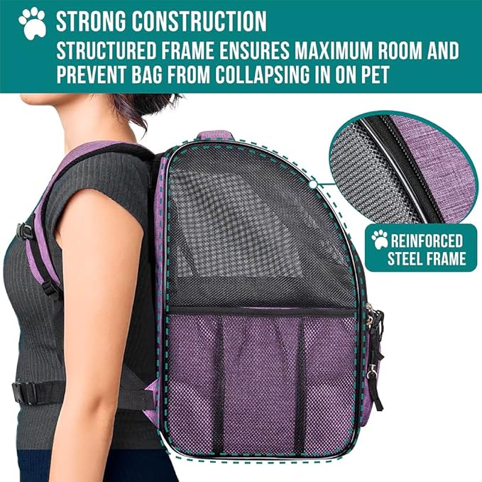 PetAmi Dog Backpack Carrier for Small Medium Dogs Large Cats up to 18 lbs - Image 6