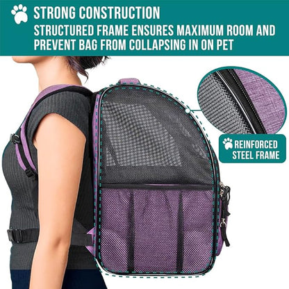 PetAmi Dog Backpack Carrier for Small Medium Dogs Large Cats up to 18 lbs - Image 6