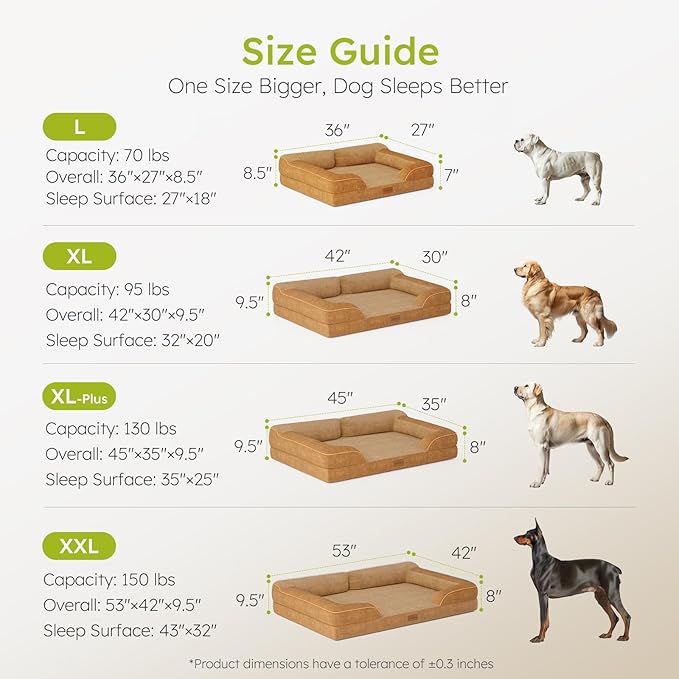 CWAWZ Dog Beds for Large Dogs, Orthopedic Dog Bed - Image 8