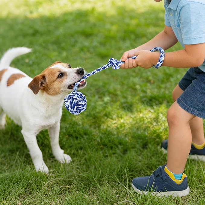 Depets Dog Rope Toys for Small Dogs, Puppy Tug of War Interactive Toy, Washable - Image 7