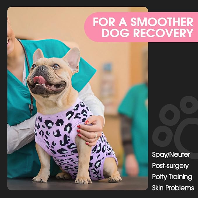 FUAMEY Recovery Suit for Dogs After Surgery, Soft Breathable Dog Bodysuit - Image 3