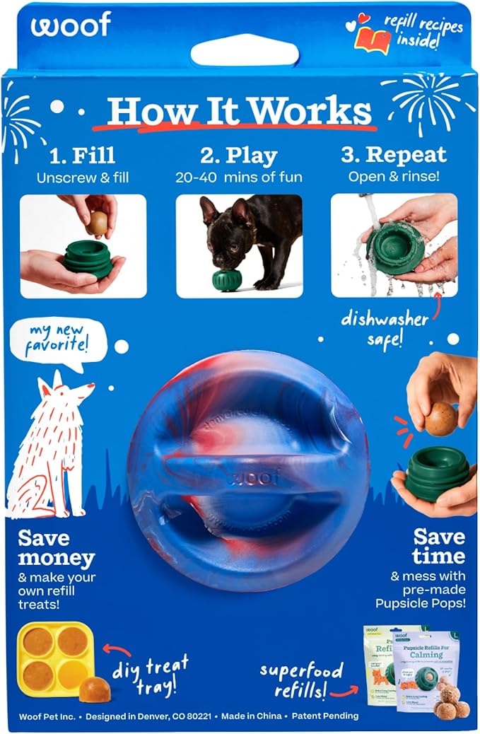WOOF Pupsicle - Long-Lasting Interactive Dog Ball Toy to Keep Your Pup Busy and - Image 2