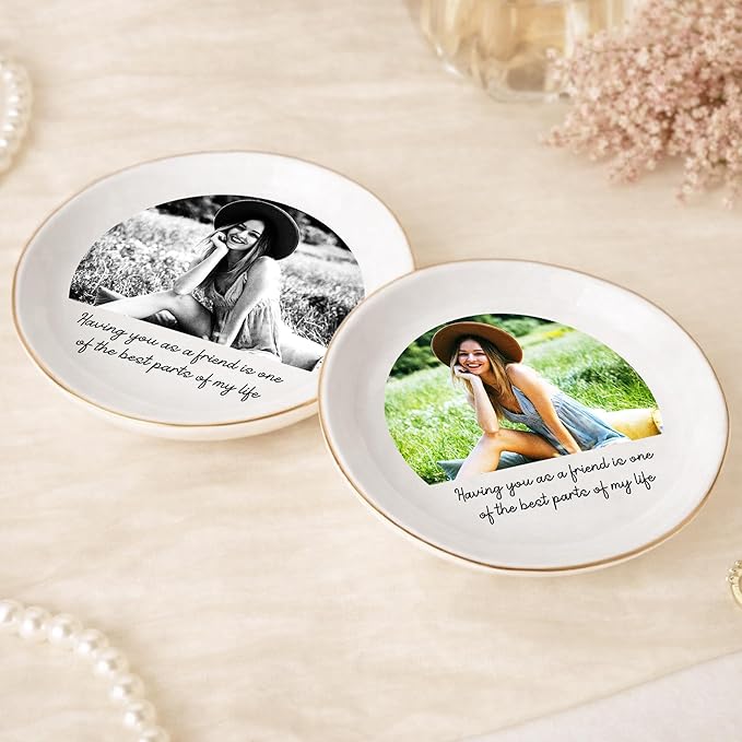 Personalized Trinket Tray Photo Best Friend Picture Birthday gifts, Custom - Image 6