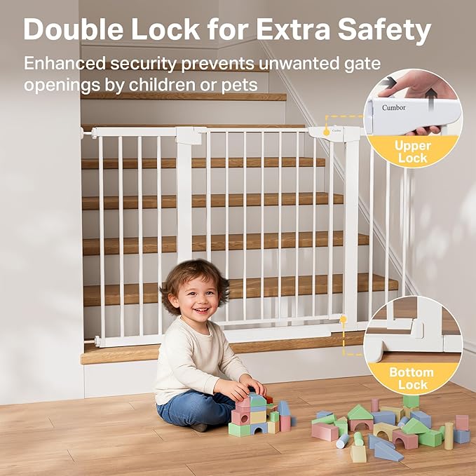 Cumbor 2 Pack 29.7-51.5" Extra Wide Baby Gate - Image 4
