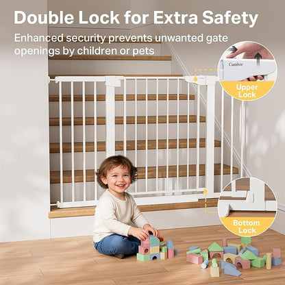 Cumbor 2 Pack 29.7-51.5" Extra Wide Baby Gate - Image 4