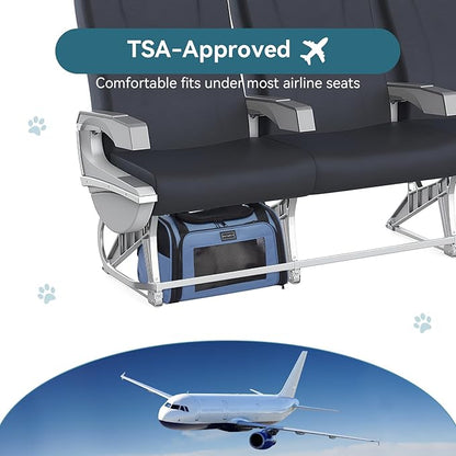 PETSFIT Pet Carrier, Dog Carrier Airline Approved, Collapsible Soft Sided TSA - Image 3