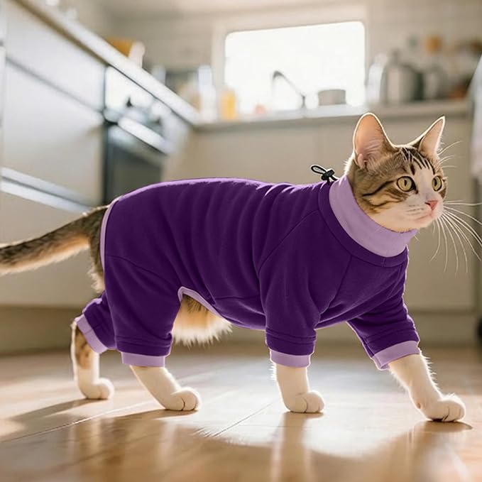 PUMYPOREITY Cat Calming Sweater – Helps Reduce Licking & Grooming Habits - Image 6