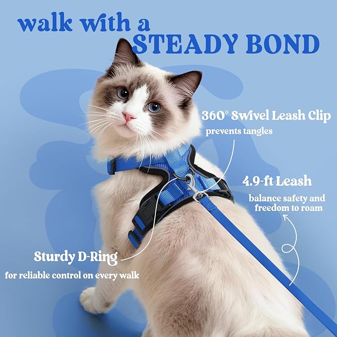 rabbitgoo Cat Harness and Leash Set, Escape Proof Kitten Harness - Image 5