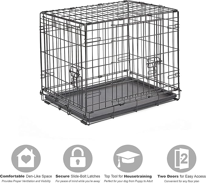 Midwest Homes for Pets 24-Inch New World Crate for Small Breeds, 12-20 lbs - Image 4