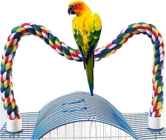 30-Inch × 0.78-Inch Diameter Nipple Style Bird Rope Perch, Bird cage Accessories by Birdsfavoriteropeswing