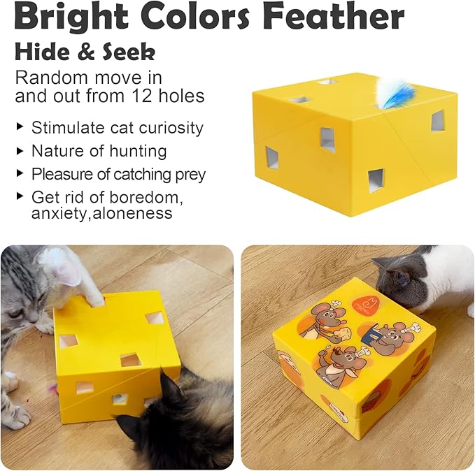 Migipaws MigiBox Cat Toy with PopSkin, Interactive Kitten Toy - Image 5