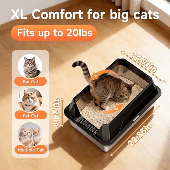 Stainless Steel Litter Box - Image 4