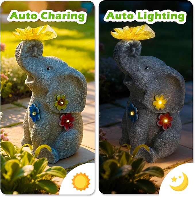 Lucky Elephant Garden Statue - Image 4