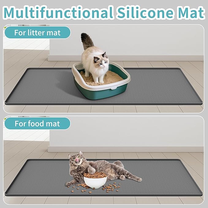 Cat Litter Mat, Silicone Cat Litter Box Mat - Image 4