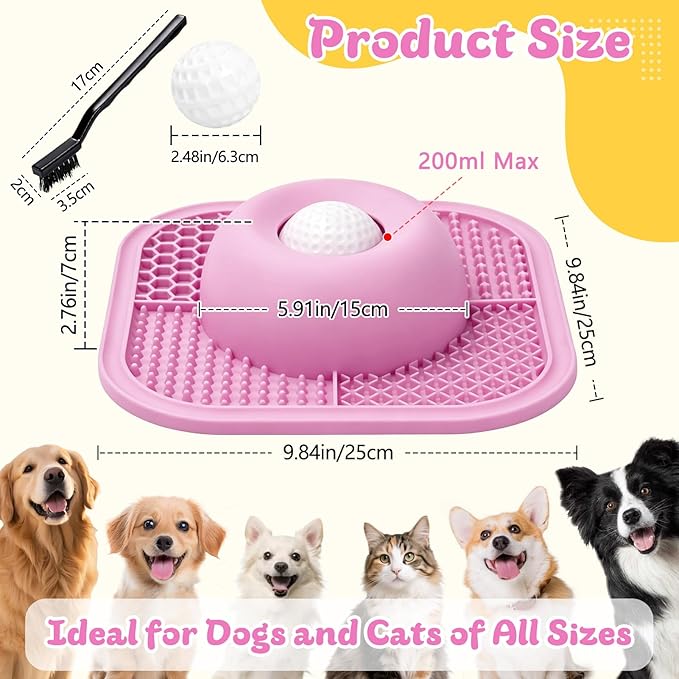 Slow Feeder Dog Bowls & Lick Mat - Image 7
